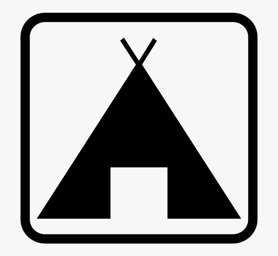 Triangle,area,symbol - Pictogramme Camping, Transparent Clipart