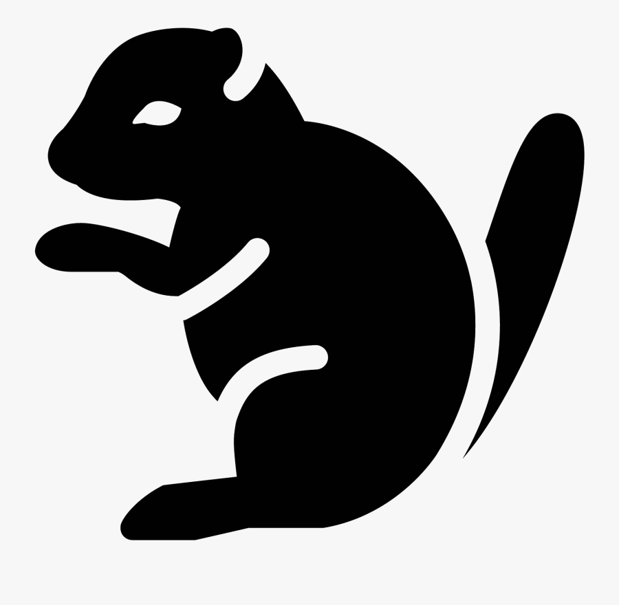 Squirrel Silhouette Vector At Getdrawings - Ícone Esquilo Png, Transparent Clipart