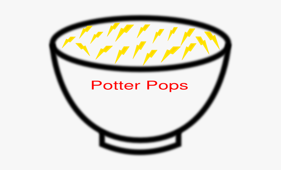 Harry Potter Cereal Bowl Clip Art - Bowl Clipart Black And White, Transparent Clipart