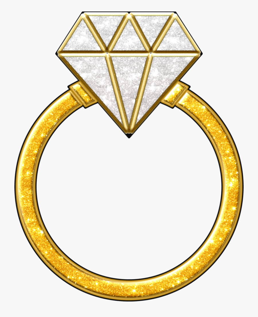 Transparent Engagement Ring Clipart - Gold Engagement Ring Clipart, Transparent Clipart