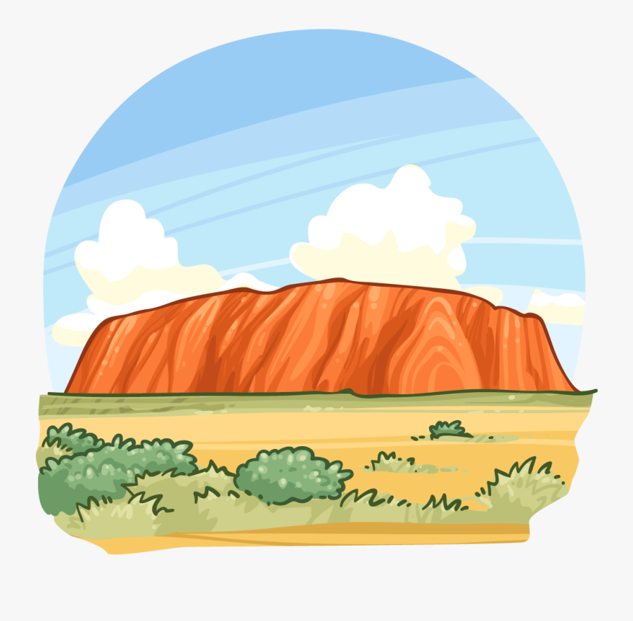 Item Detail - Uluru Cartoon, Transparent Clipart