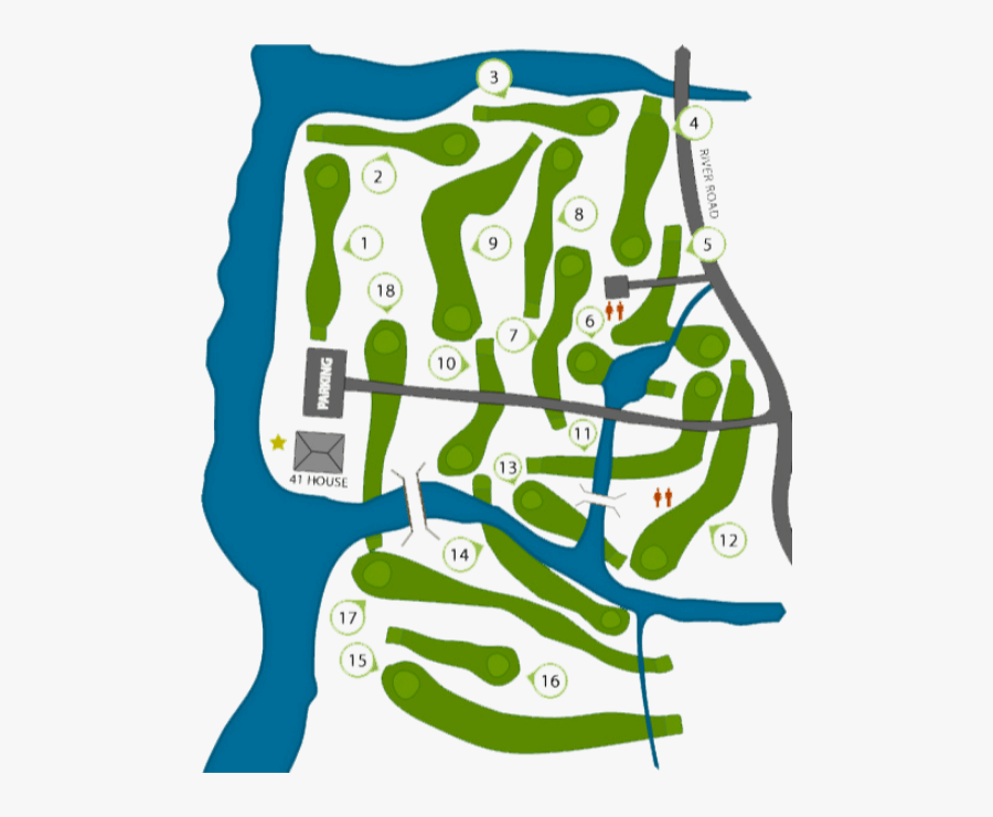 Cape Arundel Golf Map, Transparent Clipart