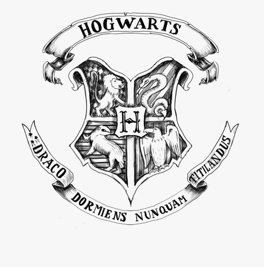 Clipart Shield Harry Potter - Png Transparent Hogwarts Logo, Transparent Clipart