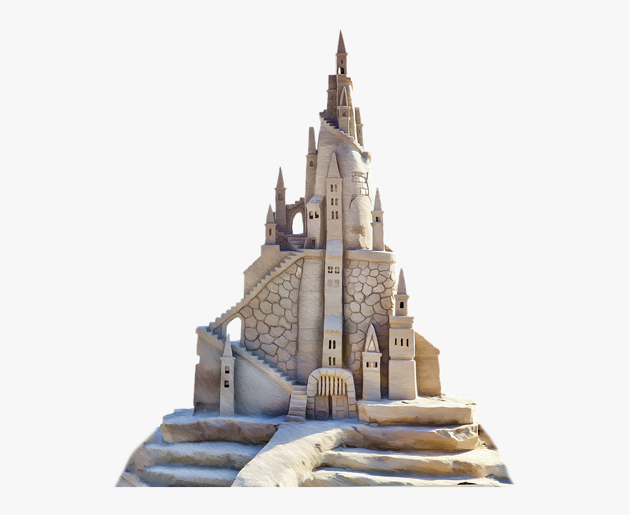 Clip Art Library Stock Cute Sand Castle Clipart - Sand Castles, Transparent Clipart