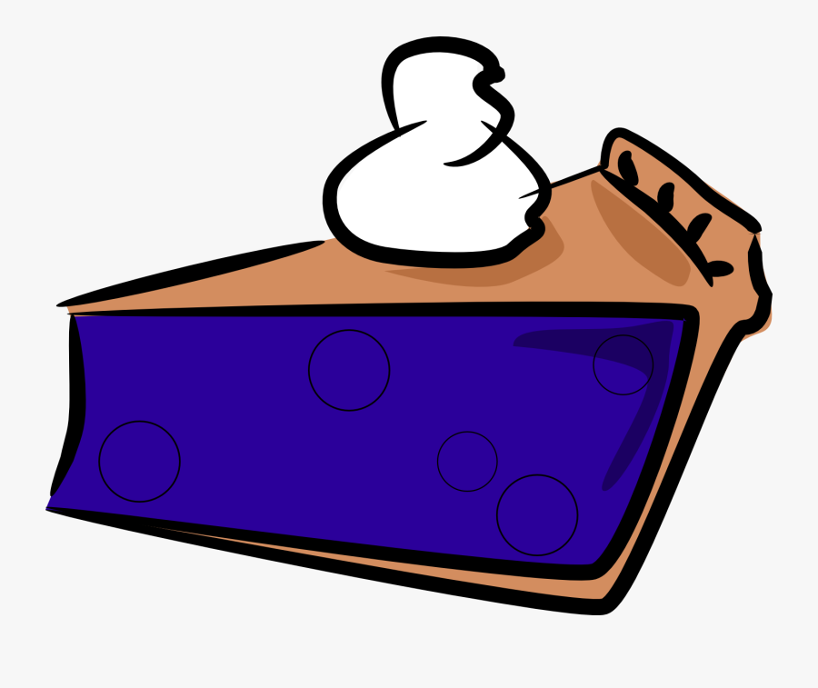 Pie Clip Art The Cliparts - Blueberry Pie Clipart With Ice Cream, Transparent Clipart