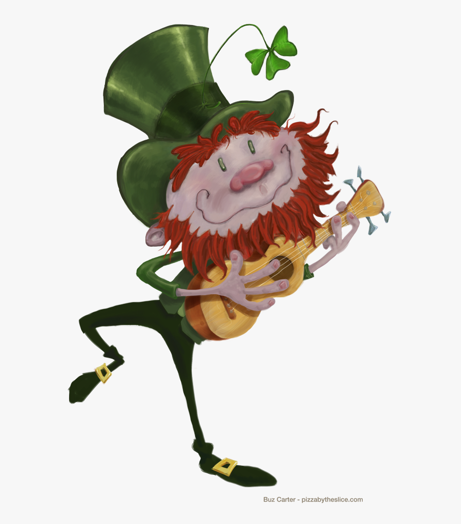 Dancing With His Ukulele - Leprechauns With No Background, Transparent Clipart