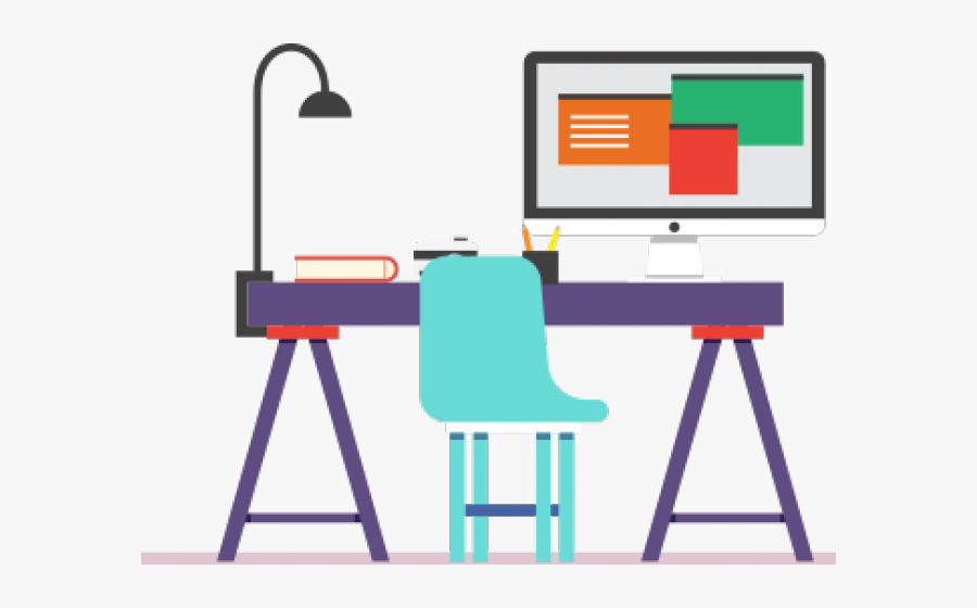 Table Clipart Office Table - Graphique Infographie, Transparent Clipart