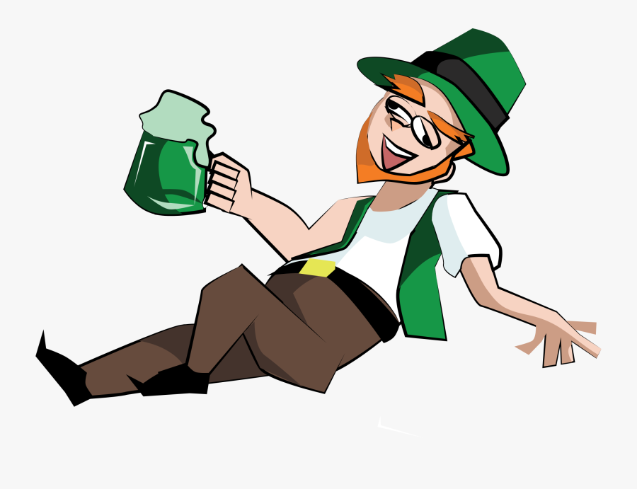 Drunk Leprechaun - Drunk Leprechaun Png, Transparent Clipart