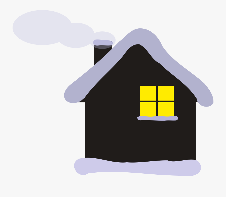 Winter Cottage Icons Png - Cabin In Snow Clipart, Transparent Clipart