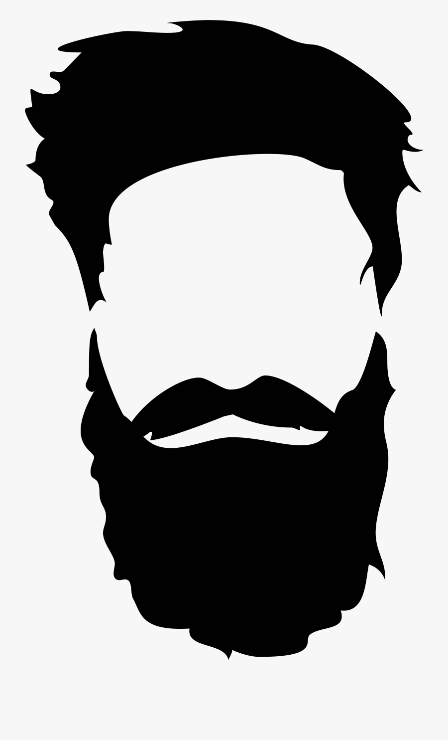Clipart Face Bread - Beard And Mustache Png, Transparent Clipart
