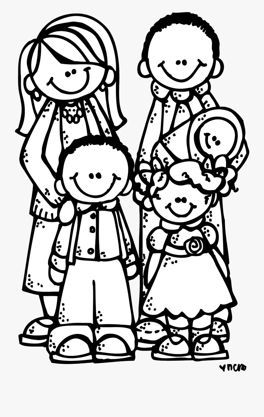 Family Black And White Family Clipart Black And White - Family Clipart Black And White, Transparent Clipart