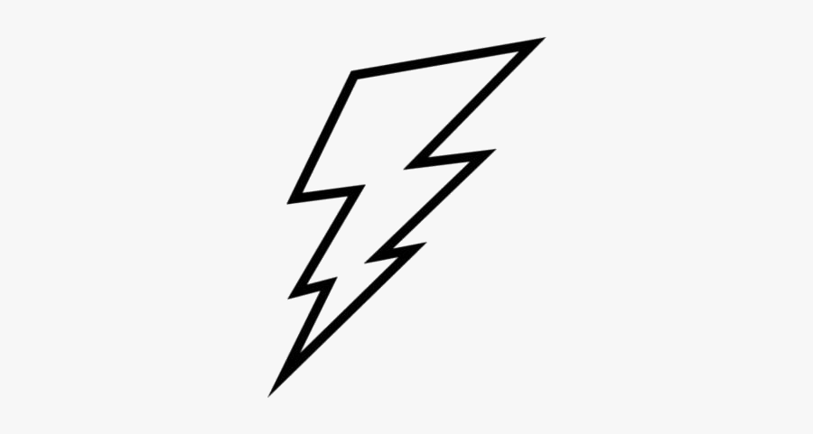 Colorful Lightning Bolt Png Clipart - Lightning Picture Black And White, Transparent Clipart
