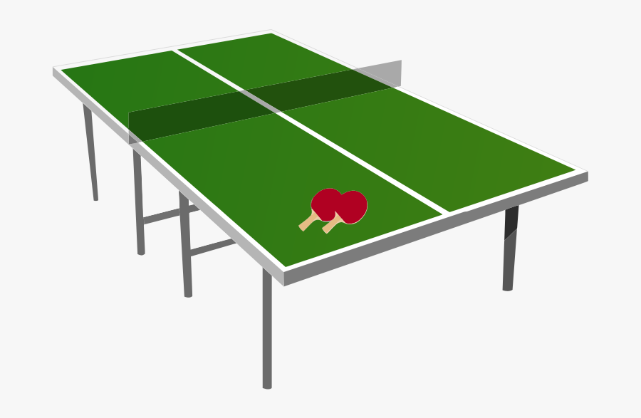 Free Table Tennis Clip Art - Cartoon Ping Pong Table , Free Transparent