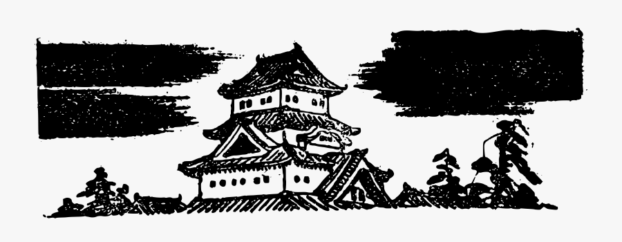 Transparent Japanese Art Png - Japan Clipart Black And White, Transparent Clipart