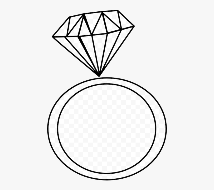 Diamond Ring Engagement Clipart Black And White Loadtve - Engagement Ring Transparent Clipart, Transparent Clipart
