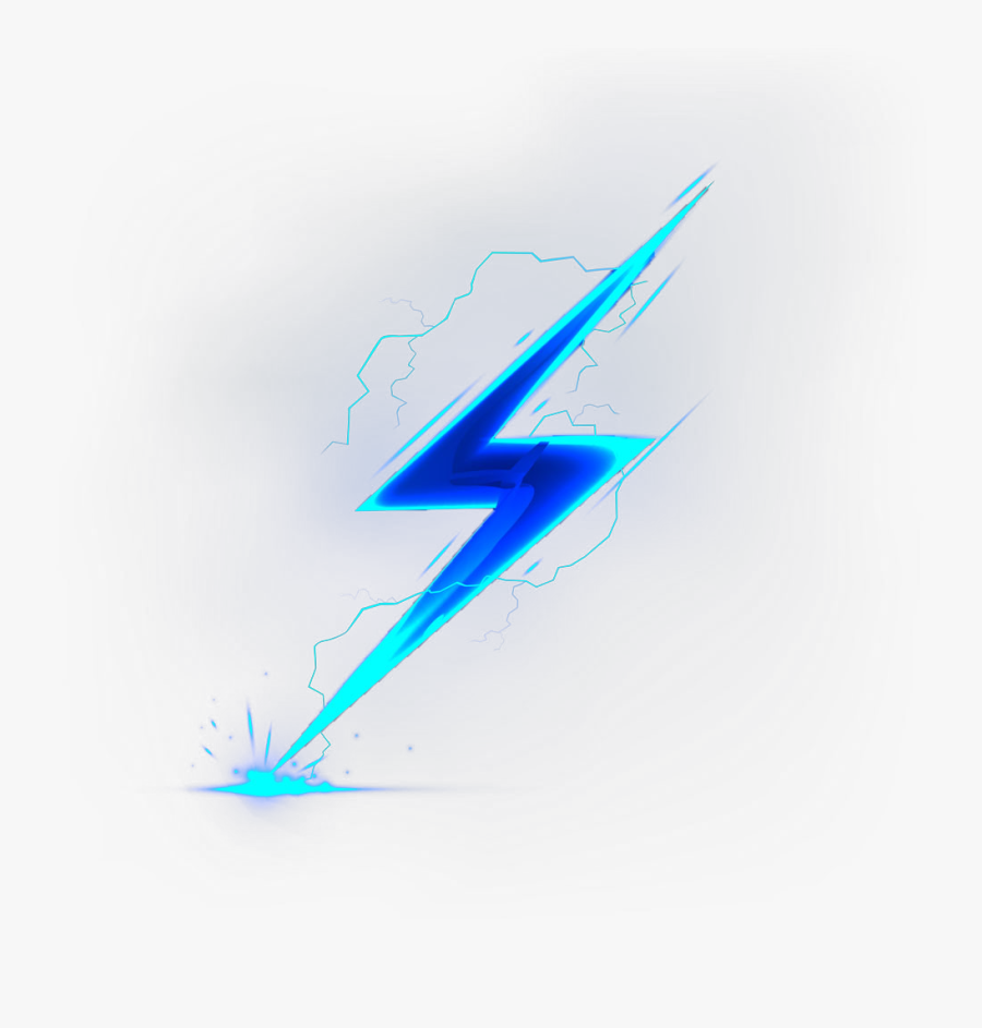 Thunder Blu-ray Lightning Disc Bolt Of Clipart - Transparent Blue Lightning Bolt, Transparent Clipart