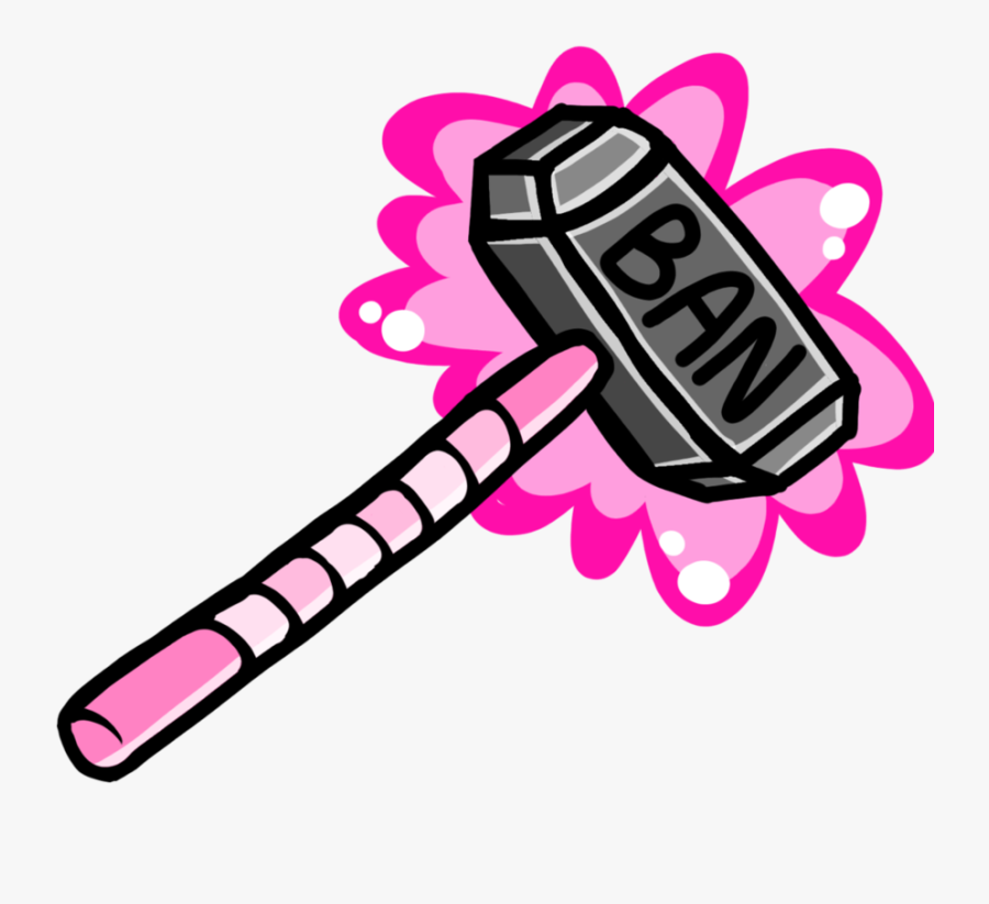 Banned Hammer Png Clipart Free Library Ban Hammer Png Free Transparent Clipart Clipartkey - logo roblox ban hammer