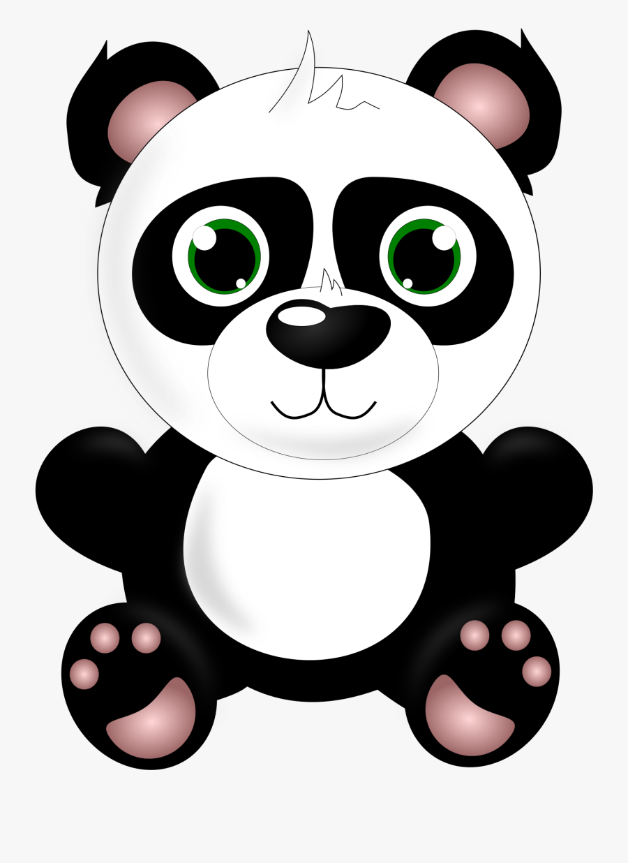 Panda Clipart Clip Art Baby - Panda Baby Vector Png, Transparent Clipart
