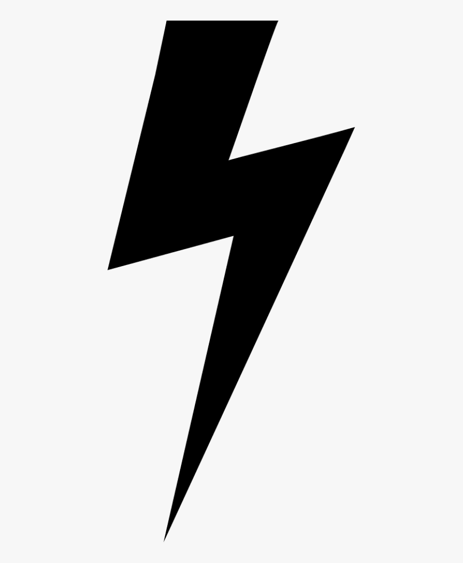 Lightning Bolt Black Shape Svg Png Icon Free Download - Lightning Bolt Shape Png, Transparent Clipart