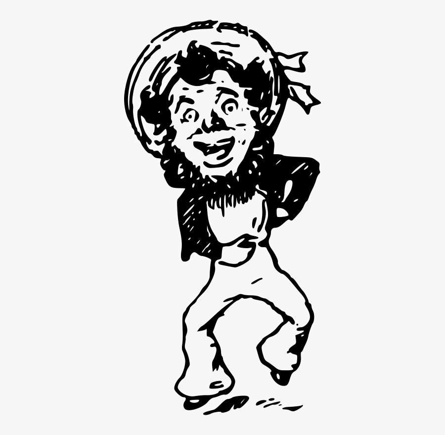 Leprechaun - Leprechaun Png Black White, Transparent Clipart
