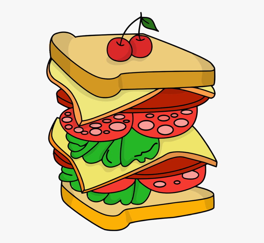 Food,artwork,fruit - Sandwich Images For Drawing, Transparent Clipart