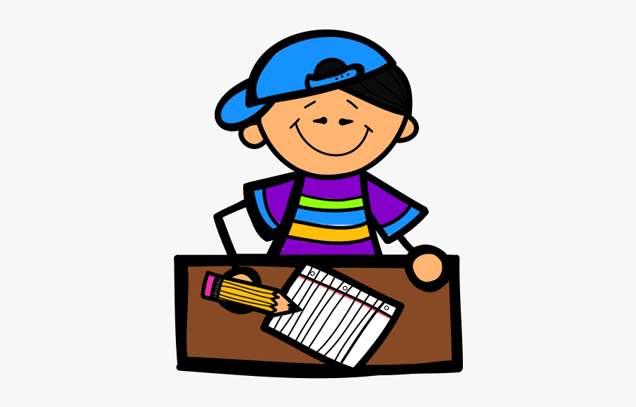 Kids Writing Clip - Write A Letter Clip Art, Transparent Clipart