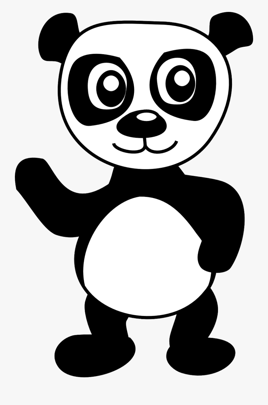 Panda Clipart 3 Image - Panda Bear Clip Art, Transparent Clipart