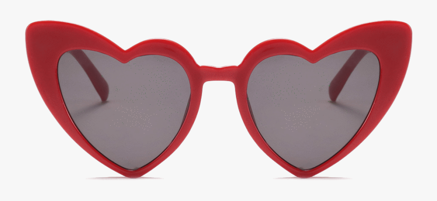 Heart Glasses Clipart - Heart Cat Eye Sunglasses Png, Transparent Clipart