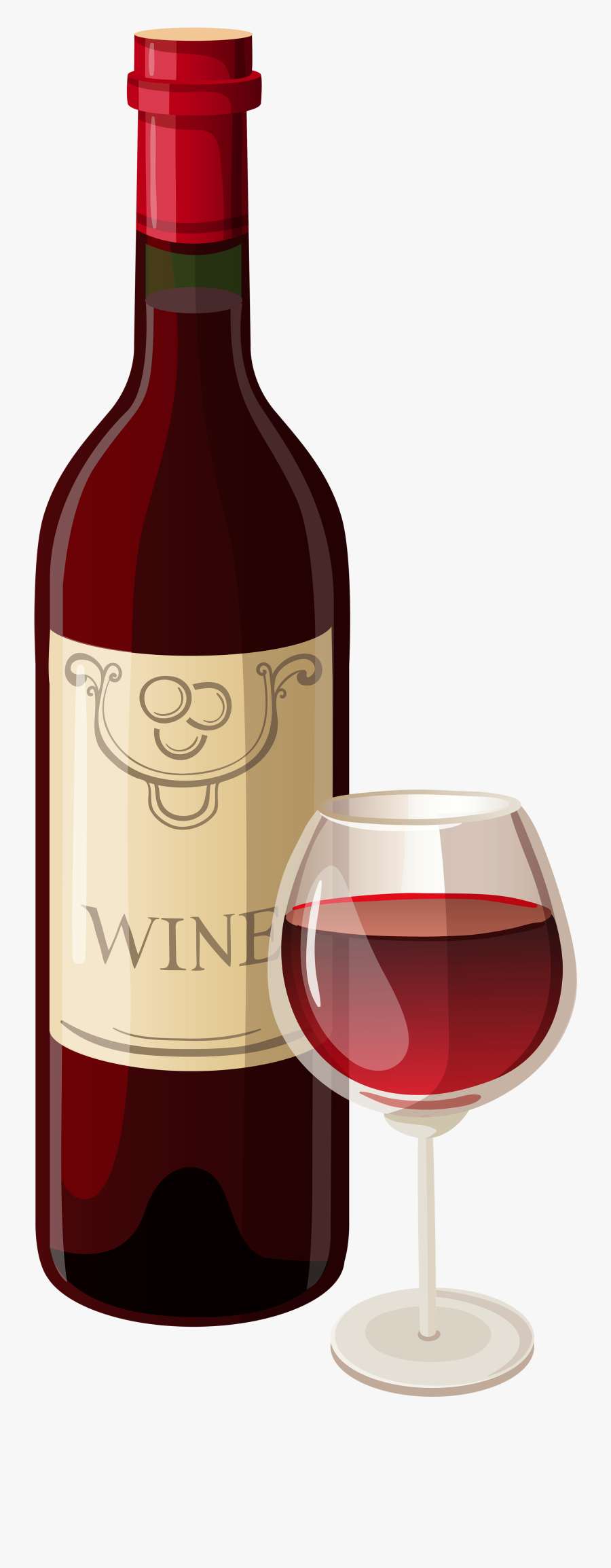 Wine Glass Wine Bottle Clip Art Free Clipart Of Clipartandscrap - Clip Art Red Wine Bottle, Transparent Clipart