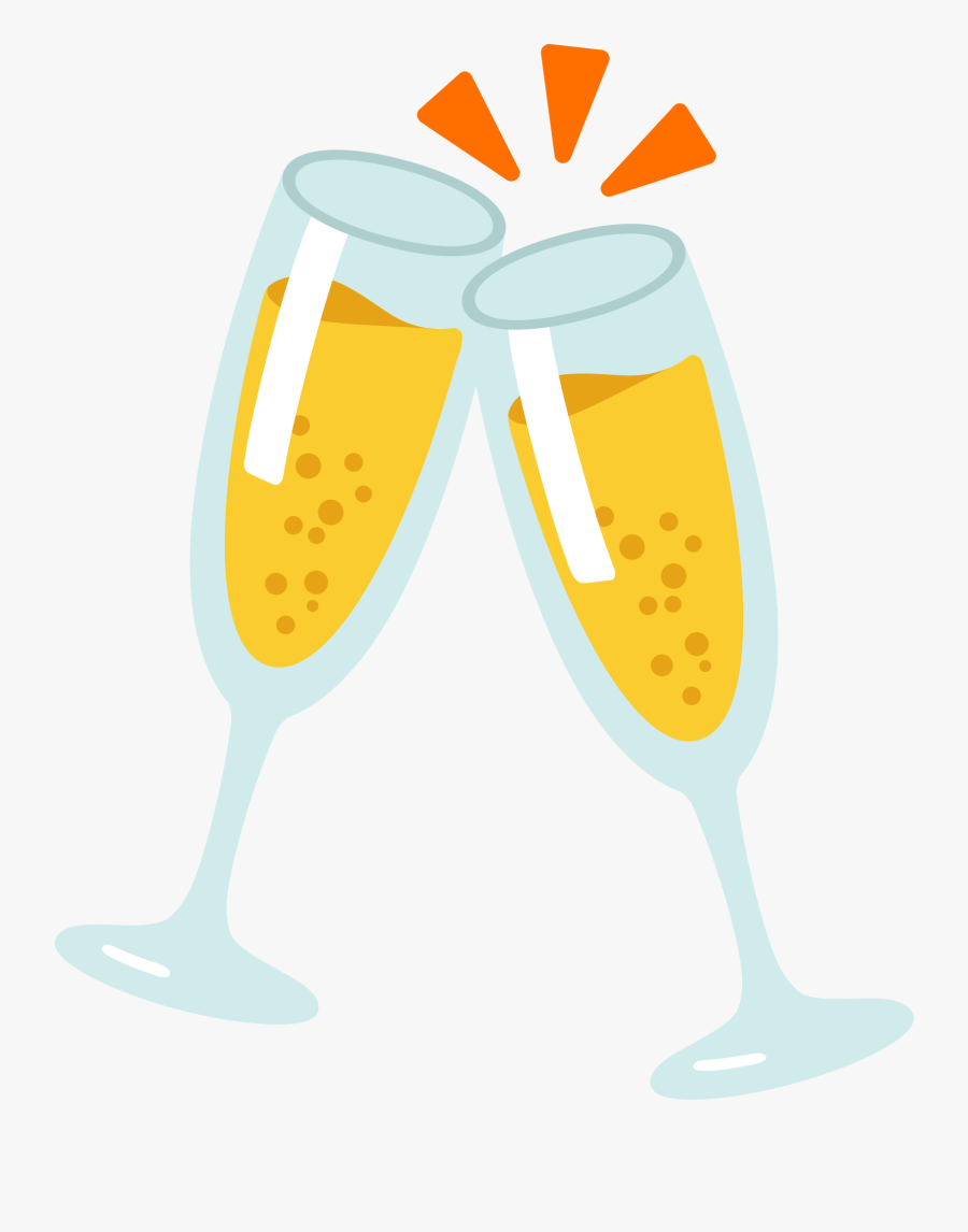 Anniversary Clipart Wine Glass - Emoji Champagne Png, Transparent Clipart