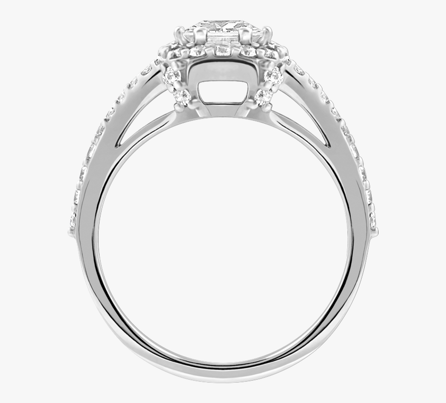 Princess Halo Ring - Pre-engagement Ring, Transparent Clipart