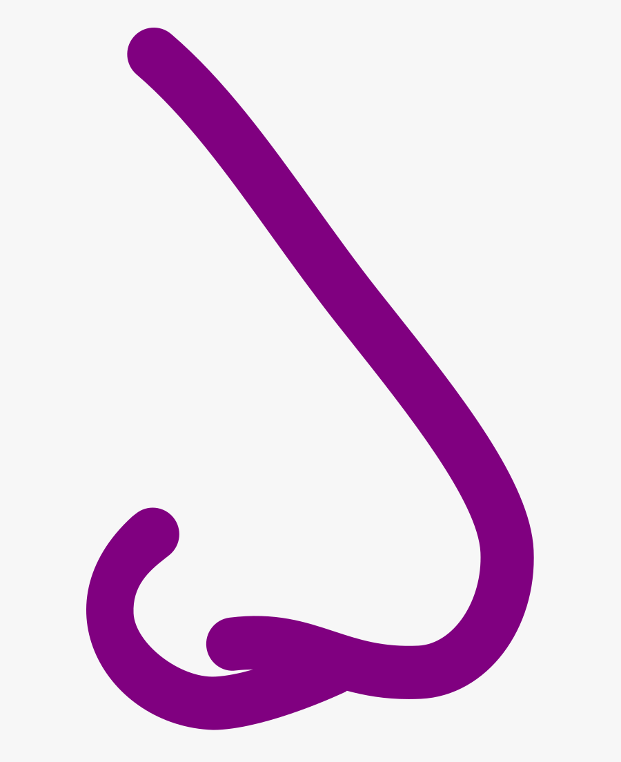 Nose Noun 42647 Cc Purple, Transparent Clipart