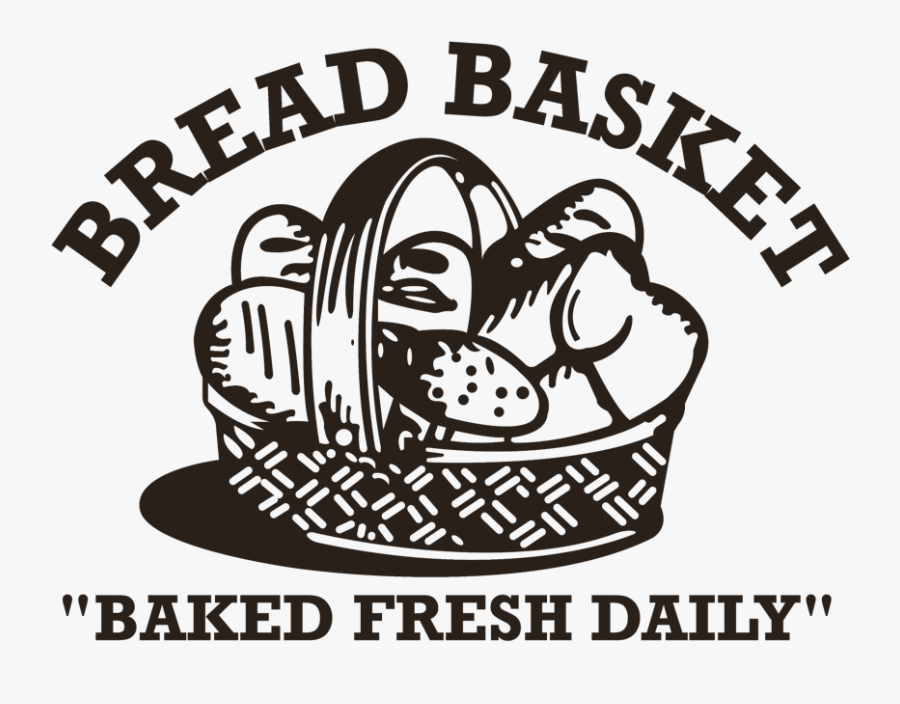 Bake Clipart Baking Bread - Bread Basket Black And White, Transparent Clipart