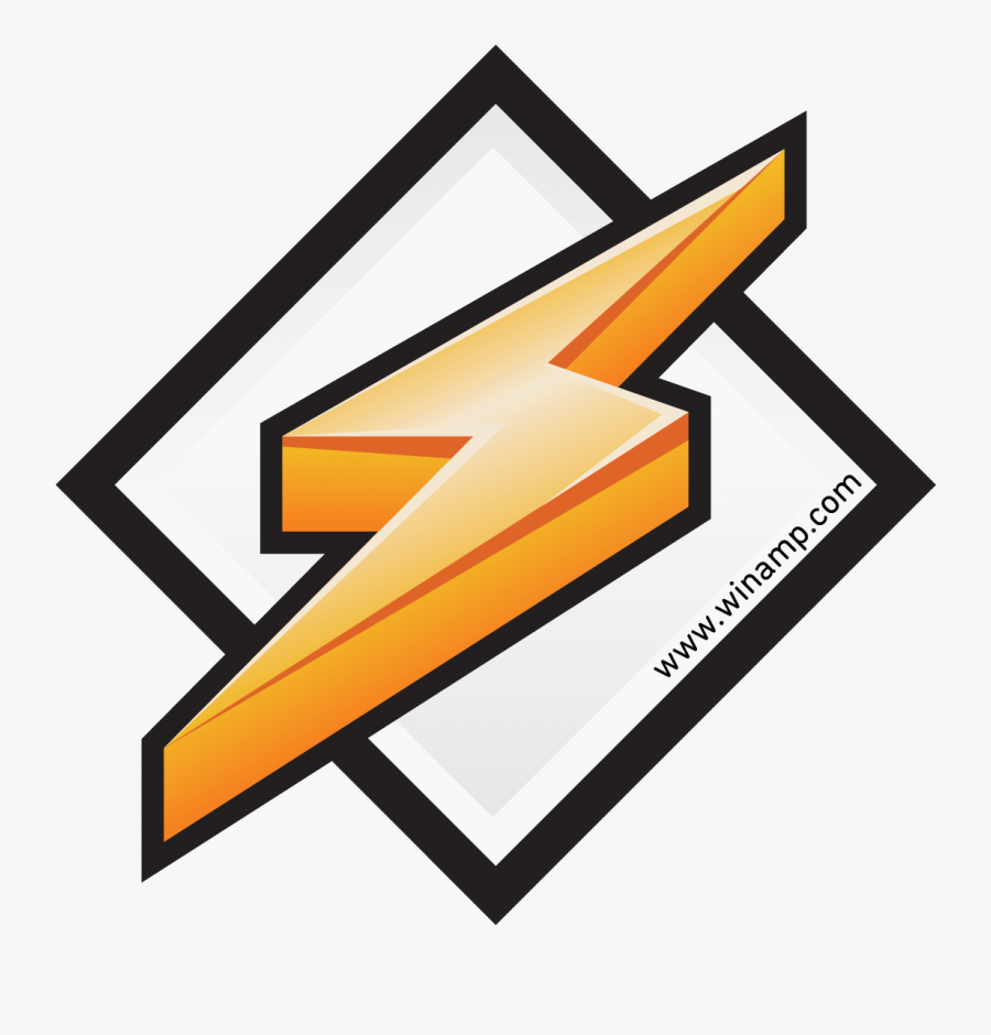 Orange And Blue Lightning Bolt Clipart Suggest - Winamp Logo, Transparent Clipart