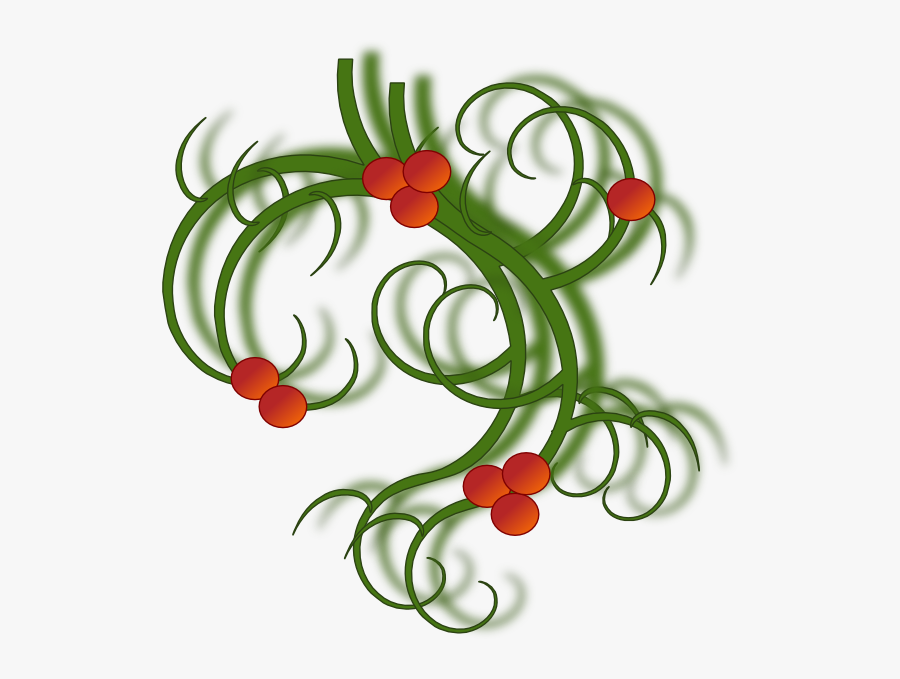 Christmas Swirls Clip Art At Clker - Christmas Swirls Png, Transparent Clipart