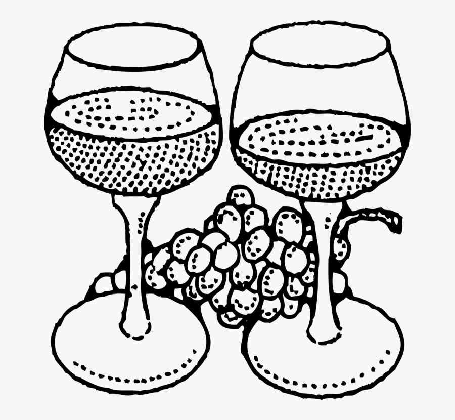 Wine Clipart Black And White, Transparent Clipart