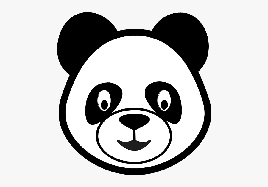 Panda Clipart Head - Panda Head Clipart, Transparent Clipart