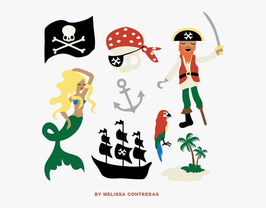 Pirate Clip Art Free Gift From Melissa Contreras - Free Printable Pirate Book, Transparent Clipart