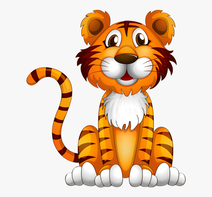 Rock Clipart Jungle - Tiger Cartoon, Transparent Clipart