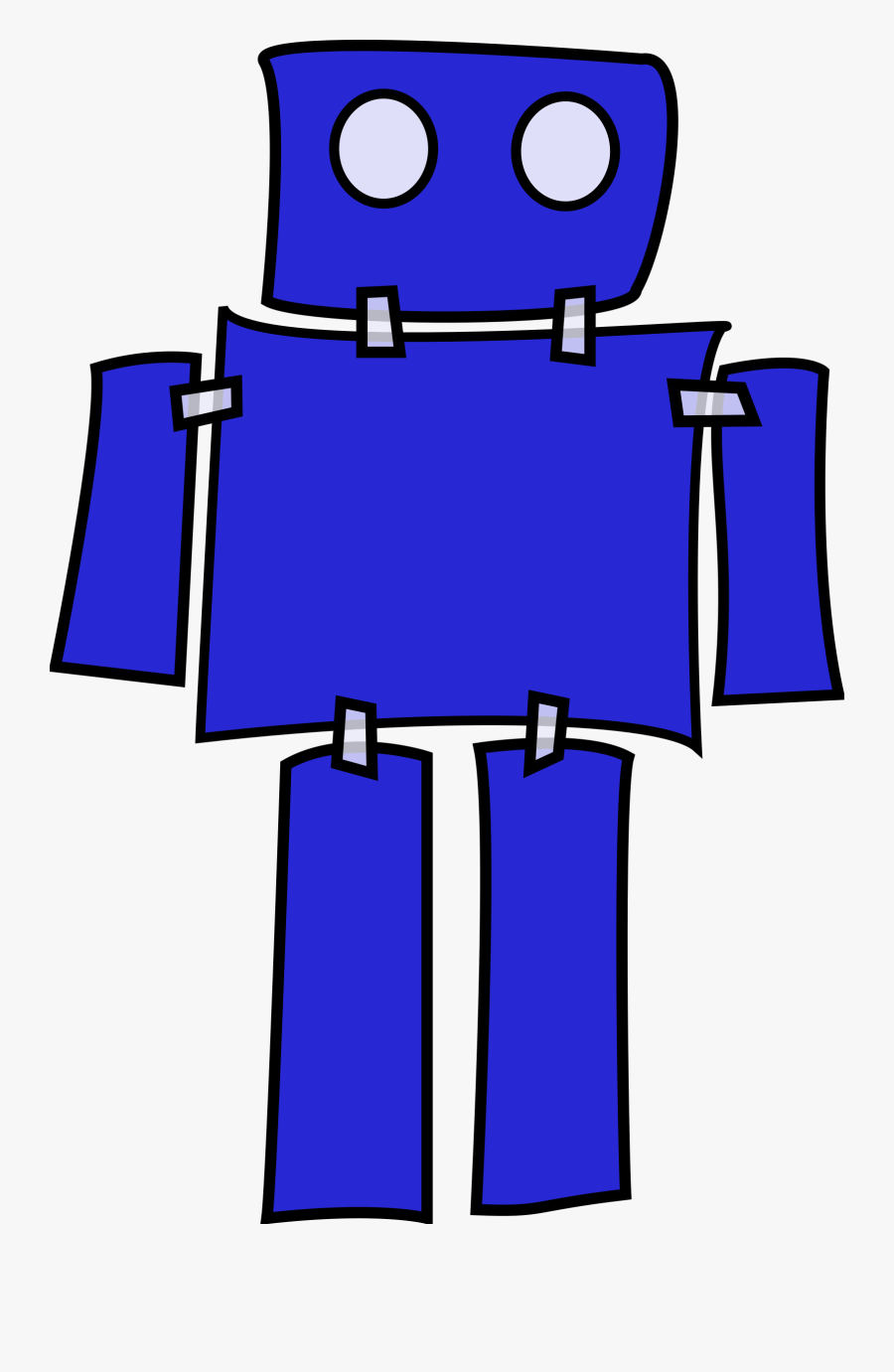 Blue Robot - Robot Clip Art, Transparent Clipart