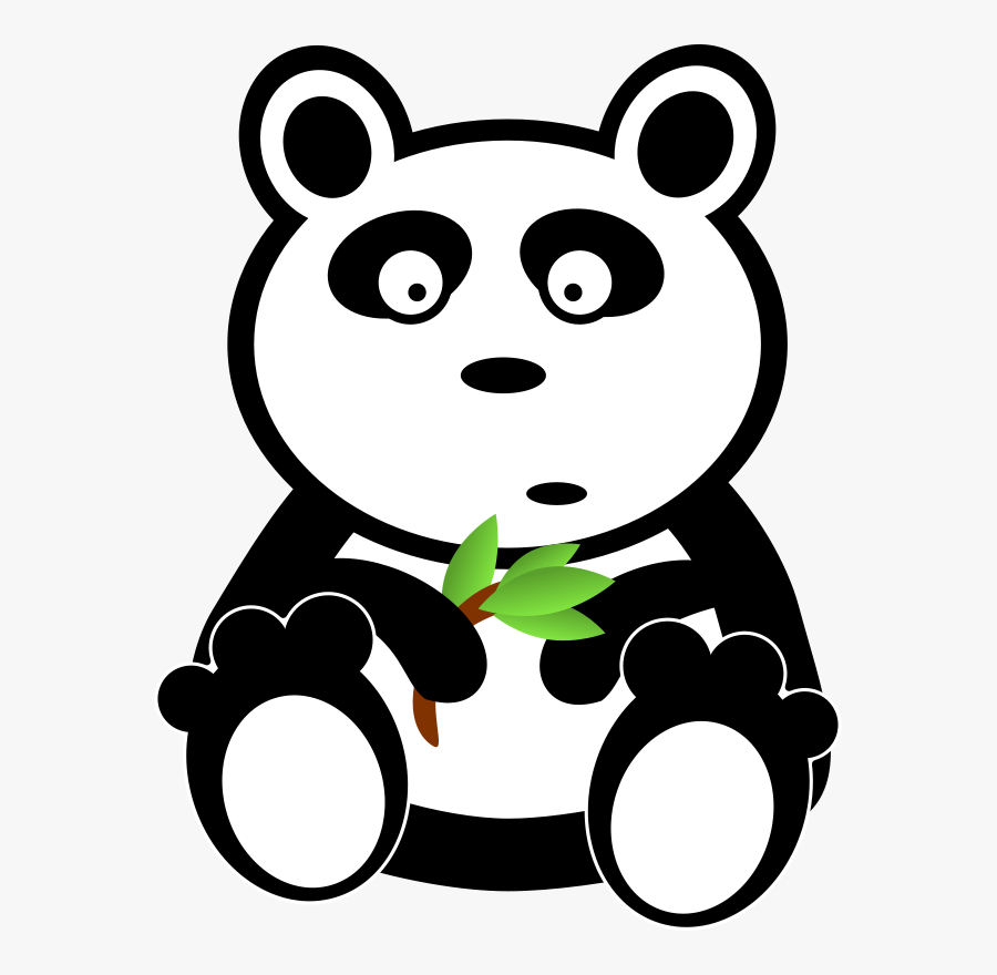 Clipart Panda With Bamboo Leaves - Endangered Species Clipart, Transparent Clipart
