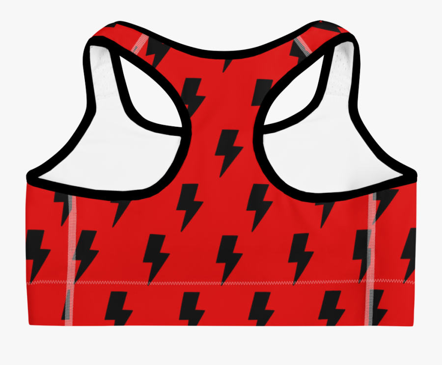 Red Lightning Bolt Png - Jamaica Sports Bra, Transparent Clipart