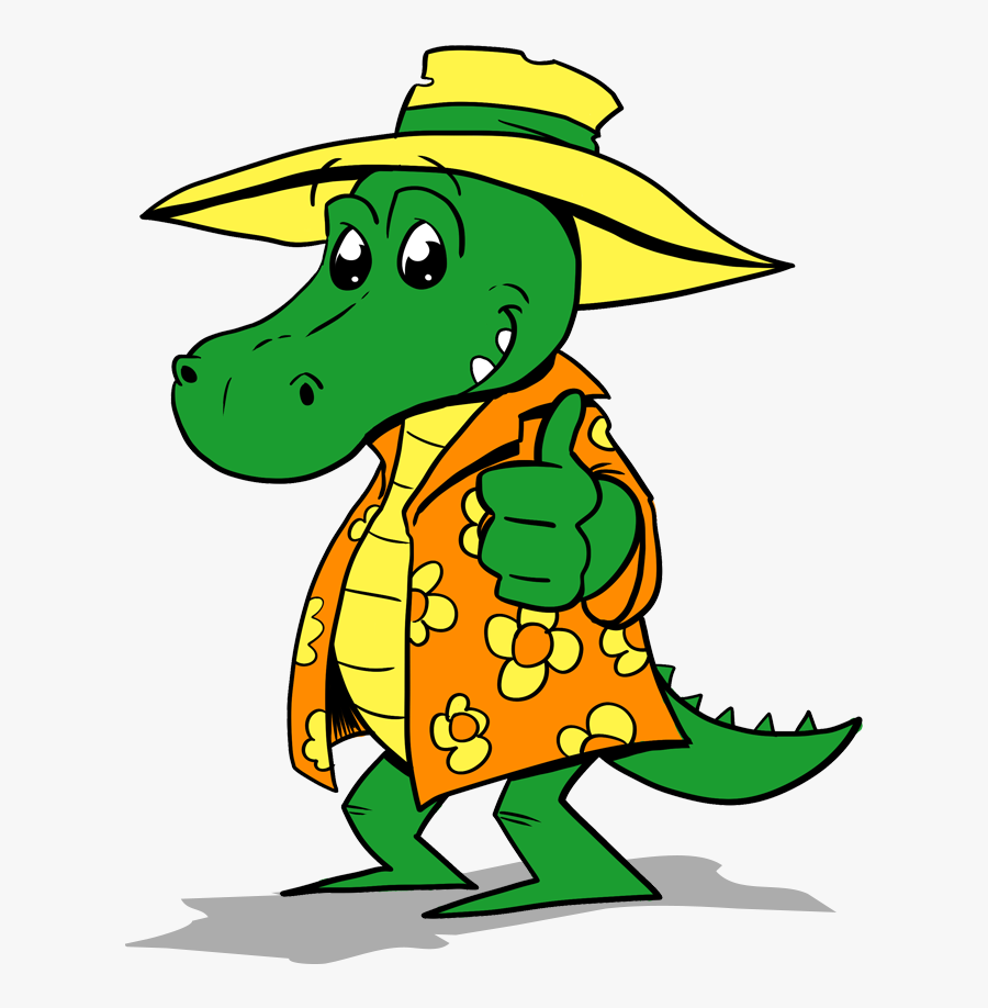 Alex The Alligator Fun Games And Learning - Alligator At The Beach Clipart, Transparent Clipart