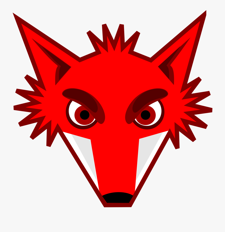 Foxhead Big Image Png - Fox Head Drawing Logo, Transparent Clipart
