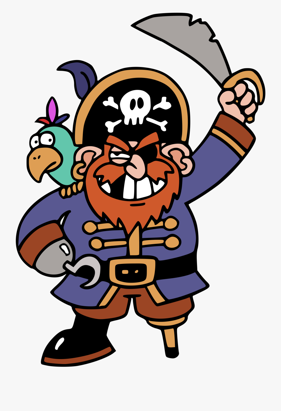 Pirate Clipart Friend - Pirate Transparent Background, Transparent Clipart