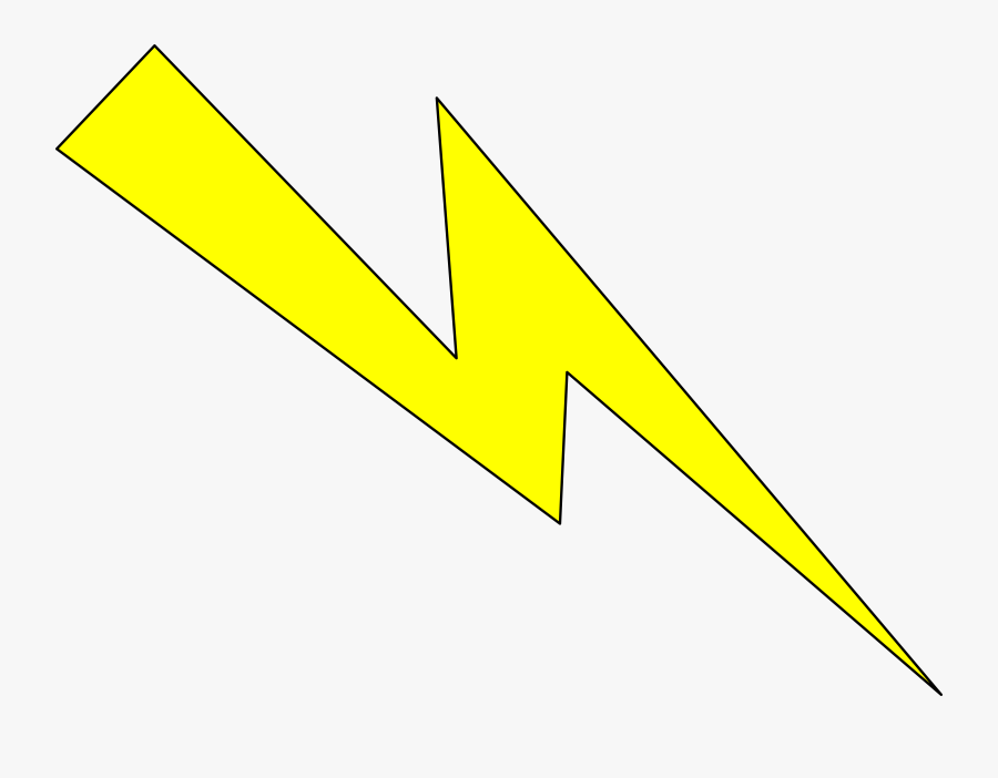 Thunderstorm Clipart Lightning Bolt - Cartoon Lightning Black Background, Transparent Clipart
