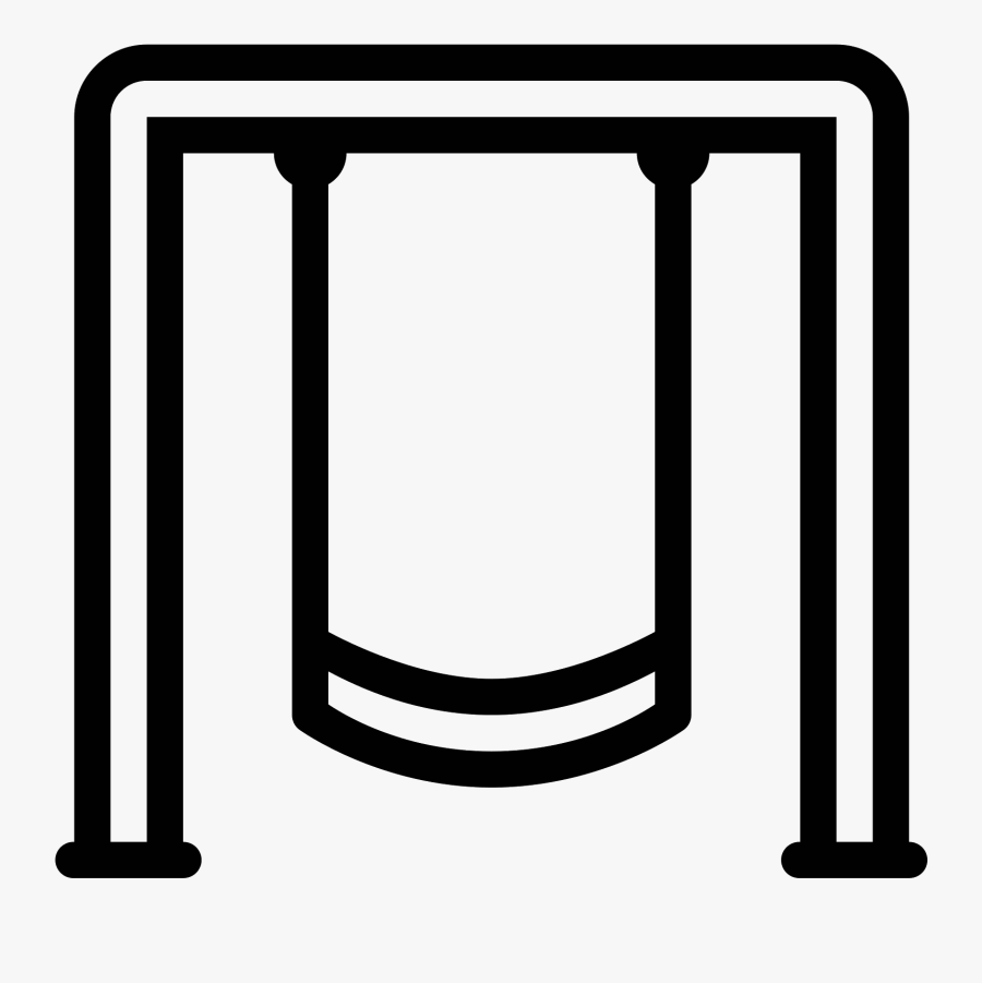 Playground Clipart Swing Set - Free Swing Set Icon, Transparent Clipart