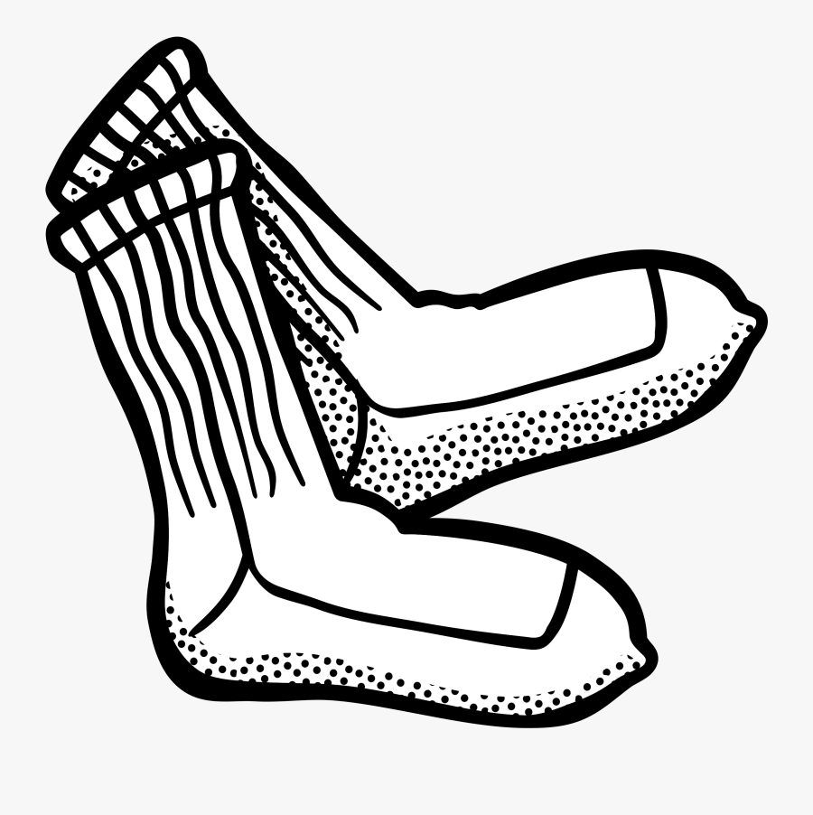 Clipart - Stocking Clip Art Black And White, Transparent Clipart