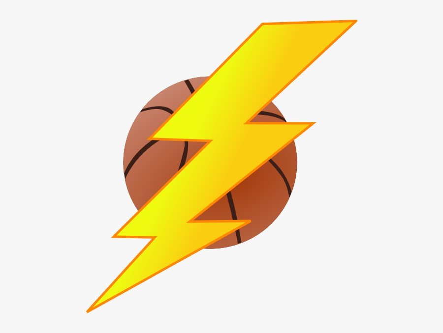 Thunder Logo Design Basketball, Transparent Clipart