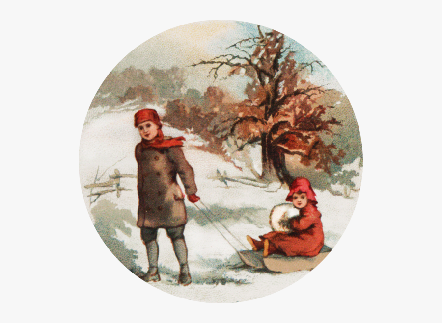 Winter Clip Art - Vintage Clothing, Transparent Clipart